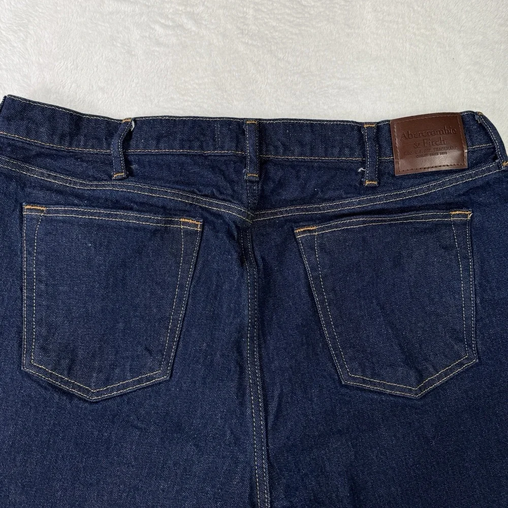 Abercrombie & Fitch Men's Vintage Stretch Baggy Jeans 40x34 (38x32) Wide Leg